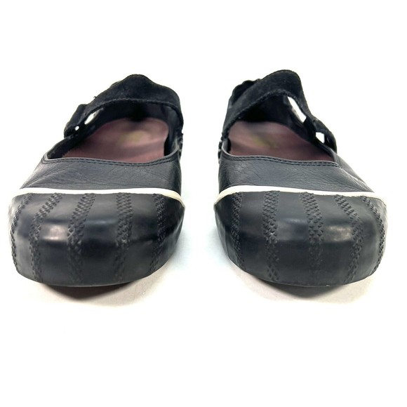 Sorel Sentry Mary Jane Leather Slip Ons Black Womens 9.5 Duck Shoes Sneakers - Picture 3 of 12